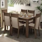 Madesa Dining Room Set Engineered Wood 6 Seater Dining Set