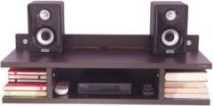 Madhuran Mini Wall Mounted Tv Unit Wooden Wenge Engineered Wood TV Entertainment Unit