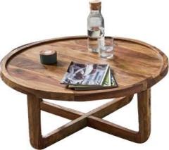 Mahadeventerpri Wooden Round Center Table, Thickness : 50 100mm Solid Wood Console Table