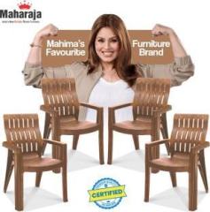 Maharaja FORTUNER Matte Glossy Chair for Home & Restaurant Plastic Outdoor Chair