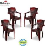 Maharaja Heritage for Home, Office | Comfortable | Arm Rest |Bearing Capacity up to 200Kg Plastic Outdoor Chair