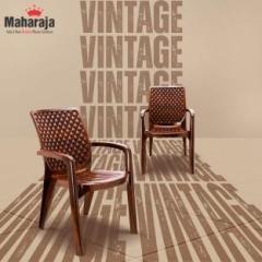 Maharaja Plastic Chair for Home, Office Chair with Arm Rest |Bearing Capacity up to 200Kg Plastic Outdoor Chair