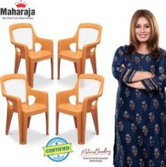 Maharaja Safari 114 for Comfortable | Arm Rest | Bearing Capacity upto 200Kg Plastic Outdoor Chair