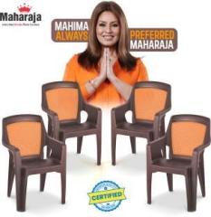 Maharaja Safari 114 for Comfortable | Heavy Duty | Arm Rest | Bearing Capacity upto 200Kg Plastic Outdoor Chair