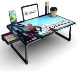 Makd MULTIPURPOSE FOLDABLE WITH PEN, CUP HOLDER, STUDY & LAPTOP TABLE Solid Wood Study Table