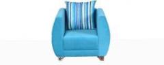 Master Kraft Derby In Fabric Blue Fabric 1 Seater Sofa