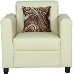 Master Kraft Merlin In Leatherite Ivory Leatherette 1 Seater Sofa