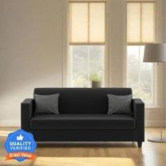 Mintwud From Pepperfry Baley Leatherette 3 Seater Sofa