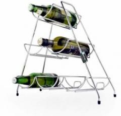 Mochen 6 Bottle Bar Rack Wine Bottle Champagne Holder Rack Bar Display Stand Bracket Copper Stainless Steel Wine Rack