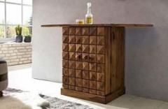 Modway Solid Wood Bar Cabinet