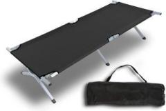 Mohak Folding Camping Cot Bed, Foldable Portable Sleeping Cot for Adult Metal Single Bed