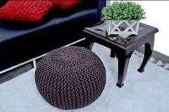 Moksh Handloom Solid Wood Pouf