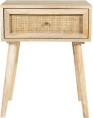 Monika Art Solid Wood Side Table