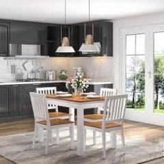 Mooncraft Solid Wood 4 Seater Dining Set