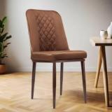 Mrc Executive Chairs Mrc Dining Chair Cafe, Reception, Lounge With Metal Legs Brown & Gold Metal Dining Chair