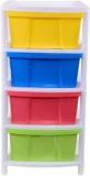 N H Enterprise 4 Compartment Multipurpose Plastic Free Standing Cabinet