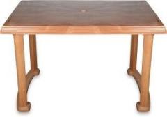 National Jaipur Rectangular Four Seater Dining Table, Teakwood Plastic 4 Seater Dining Table