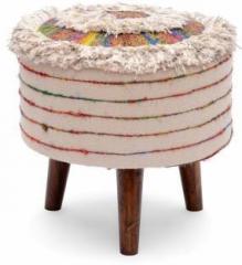 Natural Furnish Fabric Cocktail Ottoman