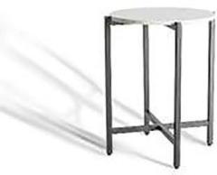 Navkar Exporters END TABLE MARBLE & METAL S I Z E : 18*18*22 Metal Console Table