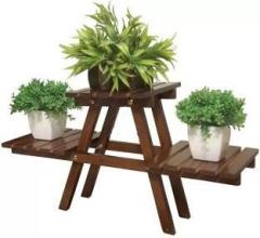 Ncs wood 01 stand flower Solid Wood Side Table