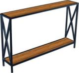 Nesfur Console Table Hall, Living Room, Bedroom, Balcony, Two Tier Console Table Engineered Wood Console Table