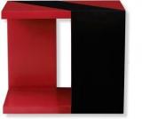 Netwood Designer Red & Black Solid Wood Corner Table