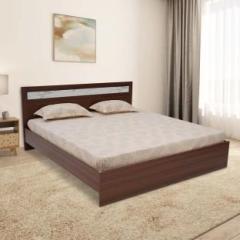 Nilkamal Akin Bed | Sophisticated Headboard|For Bedroom, Hotels, Guest Room Engineered Wood King Bed