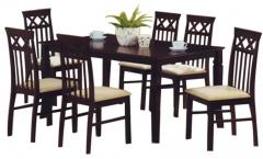 Nilkamal Barclay Dining Set 1+6 Cappucino