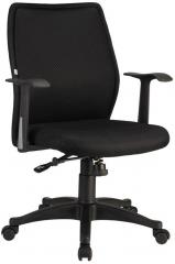 Nilkamal Blaze Mid Back Chair in Black