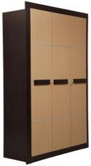 Nilkamal Cedar Three Door Wardrobe in Teak & Walnut Colour