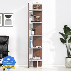 Nilkamal Cliff 5 Tier Dual Tone Engineered Wood Open Book Shelf