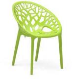 Nilkamal Crystal Polypropylene Chair In Lime Green Colour