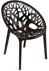 Nilkamal Crystal Visitor Chair in Black Colour