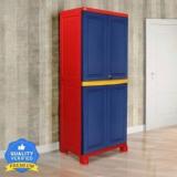 Nilkamal Freedom Compact Plastic Cabinet, MultiPurpose Storage, Wardrobe, Bedroom Plastic Free Standing Cabinet