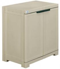 Nilkamal Freedom Mini Small Storage Cabinet in Pastel Green & Grey Colour