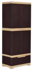 Nilkamal Freedom Multipurpose Cabinet with One Drawer in Brown & Biscuit Color