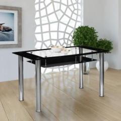 Nilkamal Jasmine Glass 4 Seater Dining Table