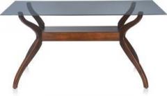 Nilkamal Lopez Glass 6 Seater Dining Table