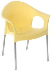 Nilkamal Novella 09 Stainless Steel Chair in Yellow Colour