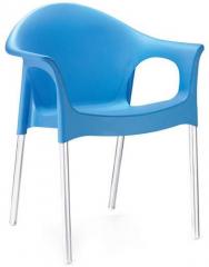 Nilkamal Novella Visitor Chair with Arms in Blue Colour