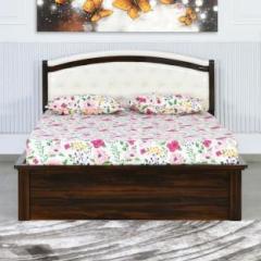 Nilkamal Salsa Upholstered Tufted Headboard Engineered Wood Queen Hydraulic Bed