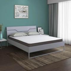 Nilkamal Sleep Grande Wood and Metal Hybrid Bed With Lite Dual Comfort Mattress Engineered Wood Queen Bed