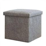 Niyam Fabric Cube Ottoman