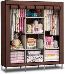 Np Naveen Plastic 6+2 Layer Fancy Multipurpose Microfiber Collapsible Wardrobe