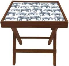 Nutcase Elephants Solid Wood Side Table