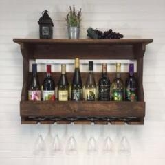 Nv Home Decor Wooden Bottle Rack