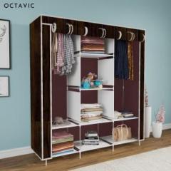 Octavic C1 Printed Wardrobe Carbon Steel Collapsible Wardrobe