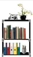 Octavic Plastic 3 Shelf Book Organizer Plastic Open Book Shelf