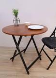 Oet European Standard Foldable Round Dining Table / Kitchen Table 78CM Solid Wood 2 Seater Dining Table