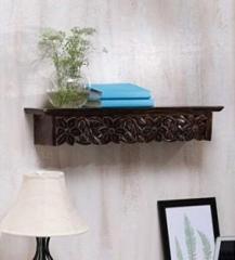 Onlineshoppee Large Solid Wood Wall Shelf Solid Wood Open Book Shelf